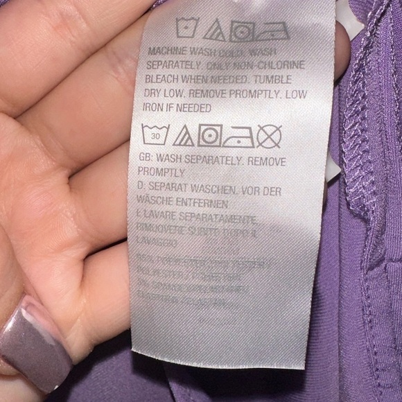 Susan Graver women’s lilac purple pastel blouse sz LP 3/4 sleeve - Picture 3 of 6